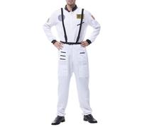 Costume da astronauta da uomo e da donna, costume da astronauta per adulti, per lo spazio, per carnevale, Halloween, feste, cosplay, L-XXL