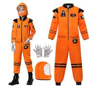 Costume da astronauta della NASA per bambini: tuta spaziale americana, tuta spaziale, vestito per Halloween (140 (10-12 anni)