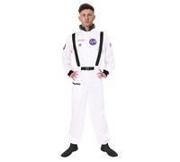 Costume da astronaute, da uomo, taglia L, colore: bianco