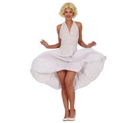 Costume da attrice iconica donna bianco Marilyn Monroe