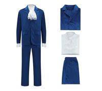 Costume da Austin Swinger Powers anni '60, per Halloween, divertente, blu, XL