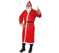 Costume da Babbo Natale cappotto set Babbo Natale barba cintura Babbo Natale ...