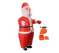 Costume da Babbo Natale gonfiabile di Natale, costume gonfiabile divertente per adulti, festa di vacanza, costume di Natale festivo, costume da Babbo Natale gonfiabile per sfilate, eventi e celé