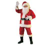 Costume Da Babbo Natale In Flanella Deluxe Per Adulti Taglia X-Large