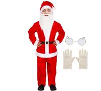 Costume da Babbo Natale per Ragazzi Costume Cosplay Natalizio per | Outfit Feste E Travestimenti Per Artisti Spettacoli Carnevale Eventi A Tema Foto Riprese Film Recite Scolastiche