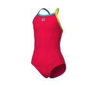 Costume da bagno 1 pezzo da bambina Arena Light drop solid Rouge 1/2 ans