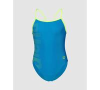 Costume da bagno 1 pezzo da bambina Arena Logo Bleu 2/3 ans