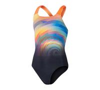 Costume da bagno 1 pezzo per bambina Speedo Eco+ Dig Placem Powerback Noir 14 anni