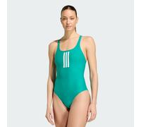 Costume da bagno 3-Stripes V-Back Equipment Green / White 46