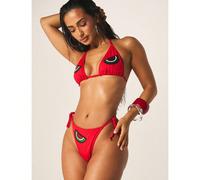 Costume da bagno a due pezzi con motivo anguria, top triangolare con lacci laterali e slip, abbigliamento da spiaggia estivo L,M,S,XL,XSFrutta & verduraTessuto da costume da bagno