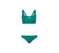 Adidas 3 Stripes V-back Bikini Verde 40 Donna