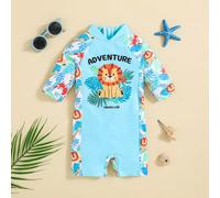 Costume Da Bagno A Pezzo Unico Per Neonato Maschio Con Fantasia Animale 6-9M,9-12M,12-18M,18-24M,2-3YFumetto,Ritratto,Lettere,PianteTessuto da costume da bagno