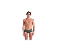 Costume da bagno a vita bassa arena one big logo verde bianco uomo