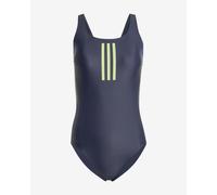 Costume da bagno adidas Rubber Graphic 3 bande blu scuro verde donna - 34