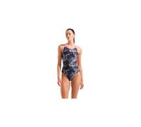 Costume da bagno arena camo nero rosa donna