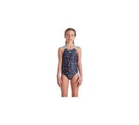 Costume da bagno arena confetti per bambina nero multicolore