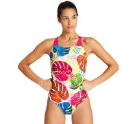 Costume da bagno ARENA donna Tropics Pro pezzo unico, Freak Rosa-Multi, 34