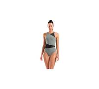 Costume da bagno arena mesh angle verde donna