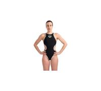 Costume da bagno arena one big logo donna nero argento