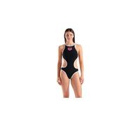 ARENA One Big Logo Costume da Bagno Intero da Donna, Costume da Bagno ad Asciugatura Rapida, Costume Sportivo in Tessuto MaxLife Eco con Massima Resistenza al Cloro e Protezione UV UPF 50+