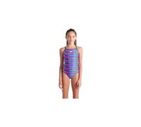 Costume da bagno arena racing stripe blue per bambina