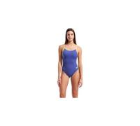 Costume da bagno arena team con dorso in pizzo tinta unita viola nero giallo da donna