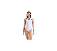 Costume da bagno arena y line bianco nero donna