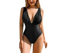 Costume da Bagno Bikini Donna 2026, alla Moda, Semplice, Multicolore, vestibilità Slim con Coppe, Abito Estivo, Viola, M(Black,L)