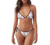 Costume da bagno bikini leggero con stampa floreale Torre di Parigi Costume da bagno a due pezzi Abbigliamento da spiaggia Abbigliamento da, Nero , S