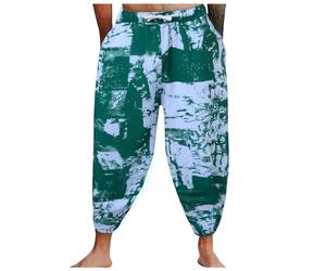 Costume da bagno da donna Pantaloni da spiaggia da uomo Pantaloncini estivi Thai Capri ravanello moda Plus Size allentato casual per estate spiaggia piscina vacanze, Verde, L