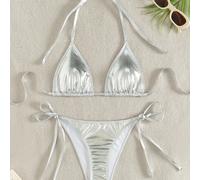Costume da bagno da donna unico e lucente. Perfetto per la spiaggia, l'oceano e le feste, il costume da bagno più venduto per le vacanze L,M,S,XL,XXLTessuto