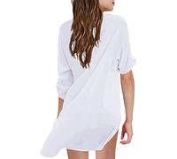 Costume da bagno da ragazza copertura up tinta unita a maniche lunghe spiaggia piscina chiffon ombra top spiaggia gonna bambini bambini estate poncho costumi da bagno camicia spiaggia abito da