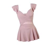 Costume da bagno da spiaggia da donna, elegante, a , con scollo a V profondo,