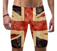 Costume da bagno da uomo con bandiera britannica vintage Union Jack Swim Jammer, Multicolore, Large