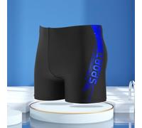 Costume da bagno da uomo con interno foderato e coulisse in vita, realizzato in nylon e poliestere, progettato per il nuoto e gli sport acquatici (4XL Sapphire)