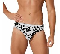 Costume da Bagno da Uomo con Motivo a Pelle di Cane Dalmata, Slip, Costume da Bagno, Pantaloncini da Spiaggia, Boxer M