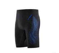 Costume da bagno da uomo, confezione da 5 pantaloncini da bagno di media lunghezza con tessuto ad asciugatura rapida per attività in spiaggia e in piscina (L blu)