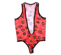 Costume da bagno da uomo sexy Mankini perizoma costume da bagno perizoma per uomo reggicalze tuta da wrestling canottiera bikini perizoma un pezzo a forma di Y Mankini costume da bagno, Rosso, M