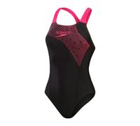 Costume Speedo Medley Logo One Piece nero rosa donna - 40