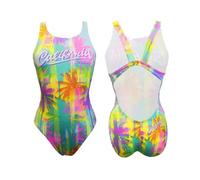 Costume da bagno donna a 1 pezzo Turbo Cali Palms Vert 2XL