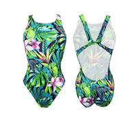Costume da bagno donna a 1 pezzo Turbo Jungle Bird Bleu XL