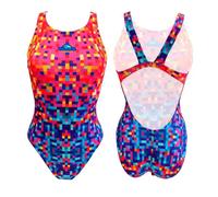 Costume da bagno donna a 1 pezzo Turbo Pixels Multicolore L