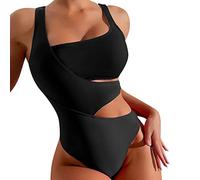 Costume da Bagno Donna Intero Push Up Sexy Cut out Costumi da Mare Interi Snellente Monokini Piscina Bikini Curvy Pancia Piatta Costumi Un Pezzo Elegante Sportivo Costume Trikini Bohemian Swimsuit