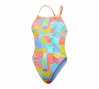 Costume da Bagno Donna Speedo Speedo Allover Digital V-Back Azzurro