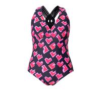 Costume da bagno donna Ulla Popken taglie forti cuori macramè spalline...