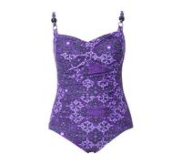 Ulla Popken Badeanzug, Iris, Schmuckdetail Träger Costume Intero, Lirio, 50 Donna
