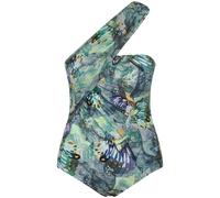 Costume da bagno donna Ulla Popken taglie forti farfalla mesh spalline