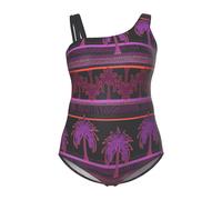 Costume da bagno donna Ulla Popken taglie forti palme coppe morbide...