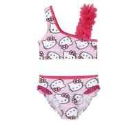 Costume da Bagno Hello Kitty da Bambina Un Pezzo - Costume da Bagno per Bambini congelato e Spiaggia, Piscina, Nuoto e Asciugatura Rapida, Costume da Bagno per Ragazze Bretelle Regolabili e Fodera