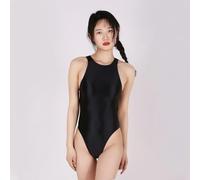 Costume da bagno in velluto giapponese primavera estate lustro donna bagliore (L Black)